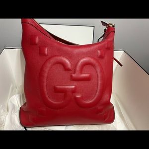 Gucci Red Embossed Bag